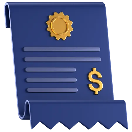 Invoice  3D Icon