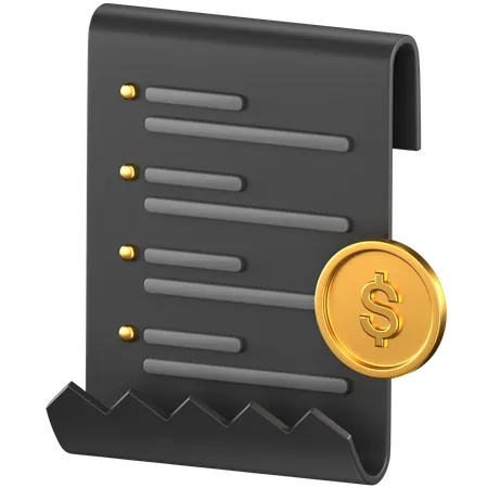 Invoice  3D Icon