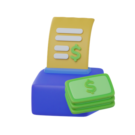 Invoice  3D Icon