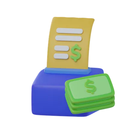 Invoice  3D Icon