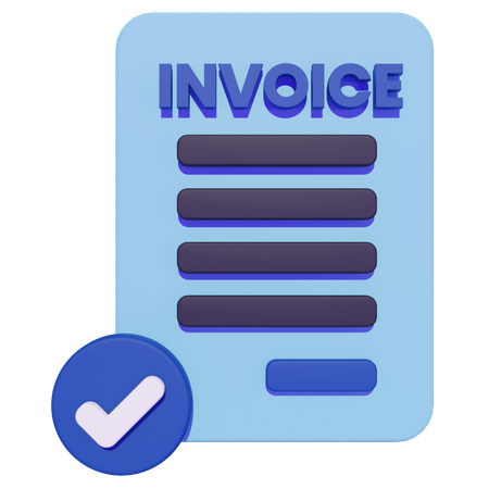 Invoice  3D Icon