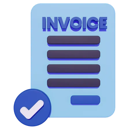 Invoice  3D Icon