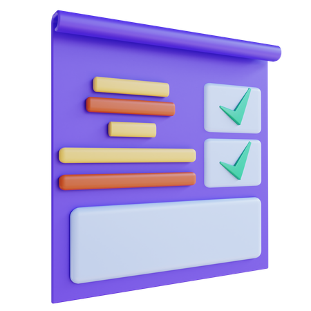 Invoice  3D Icon