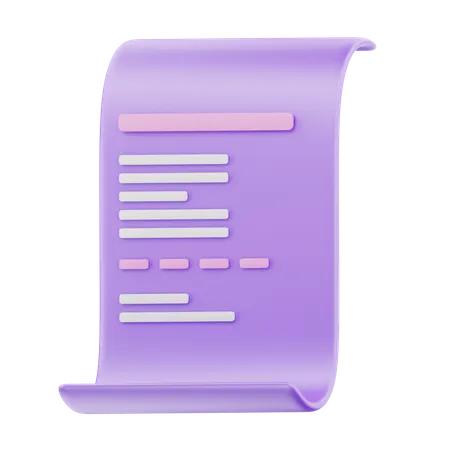 Invoice  3D Icon