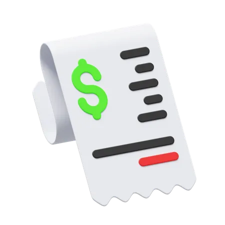 Invoice  3D Icon