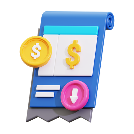 Invoice  3D Icon