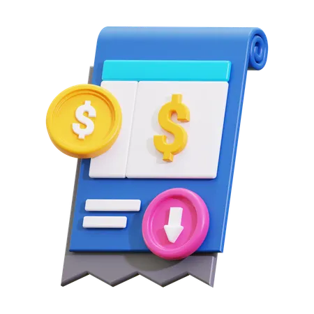 Invoice  3D Icon