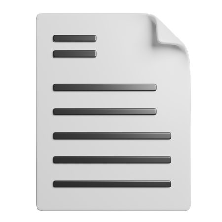 Invoice  3D Icon