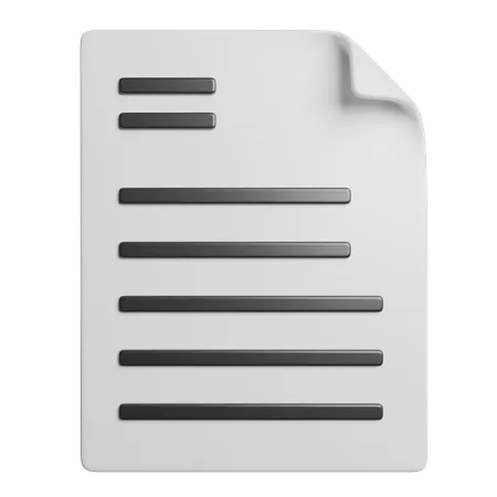 Invoice  3D Icon