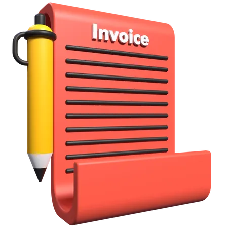 Invoice  3D Icon