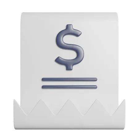 Invoice  3D Icon