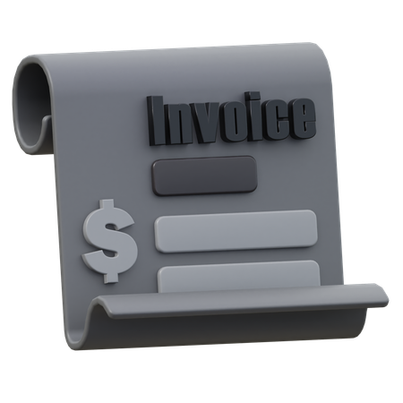 Invoice  3D Icon