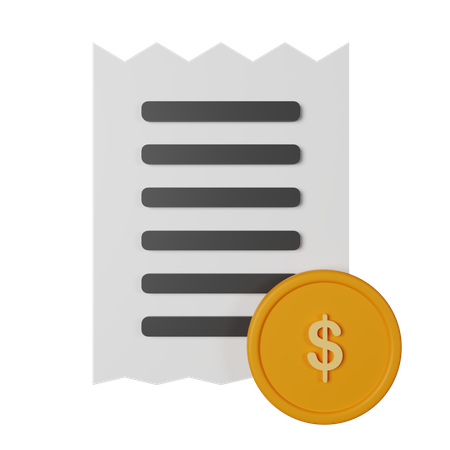 Invoice  3D Icon