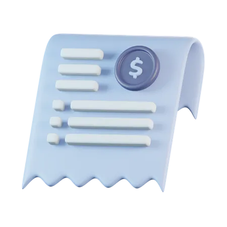 Invoice  3D Icon