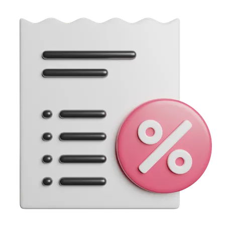 Invoice  3D Icon