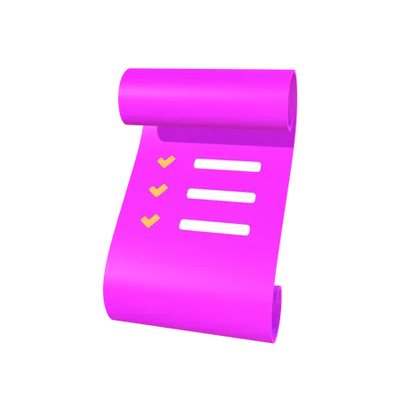 Invoice  3D Icon