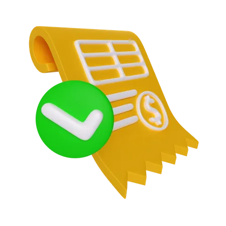 Invoice  3D Icon