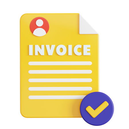 Invoice  3D Icon