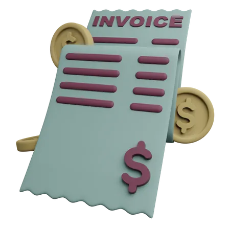 Invoice  3D Icon