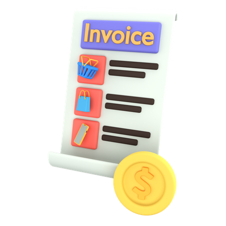 Invoice  3D Icon