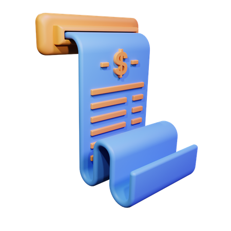 Invoice  3D Icon