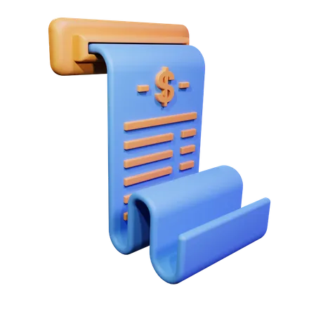 Invoice  3D Icon