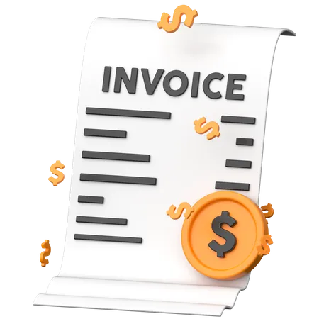 Invoice  3D Icon