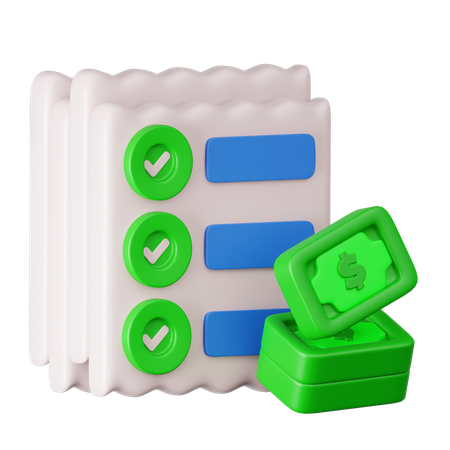 Invoice  3D Icon