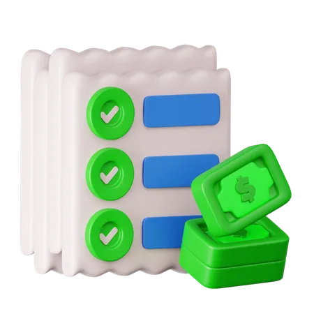 Invoice  3D Icon