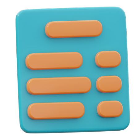 Invoice  3D Icon