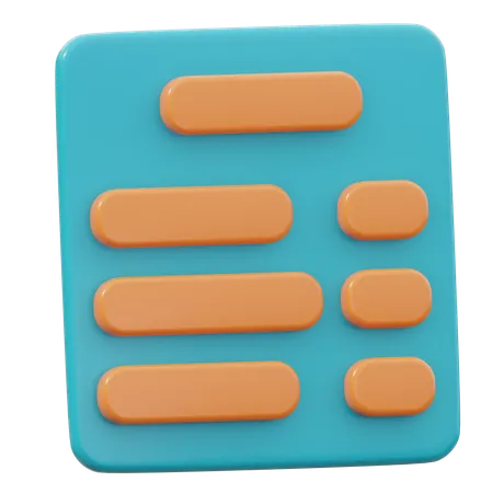 Invoice  3D Icon