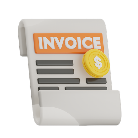 Invoice  3D Icon