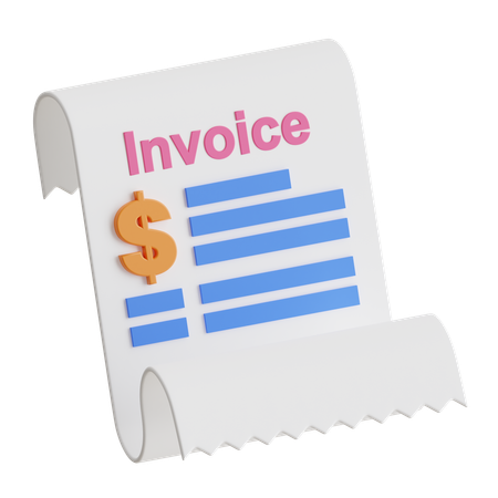 Invoice  3D Icon