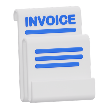 Invoice  3D Icon