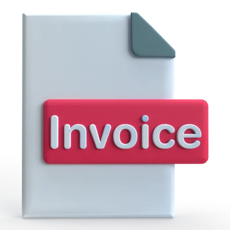 Invoice  3D Icon