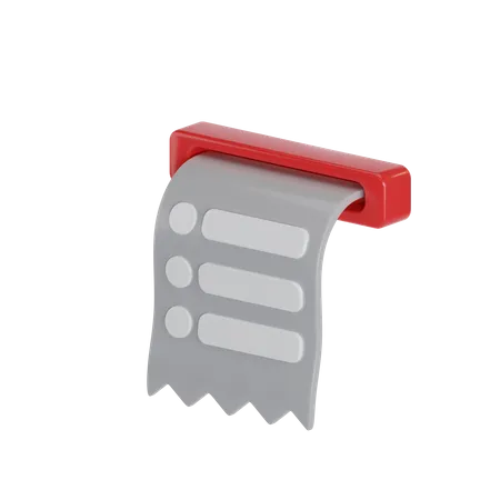 Invoice  3D Icon