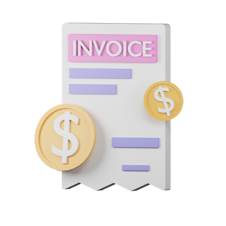 Invoice  3D Icon