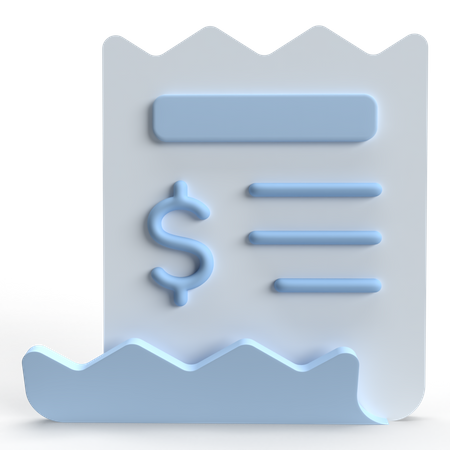 Invoice  3D Icon