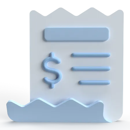 Invoice  3D Icon