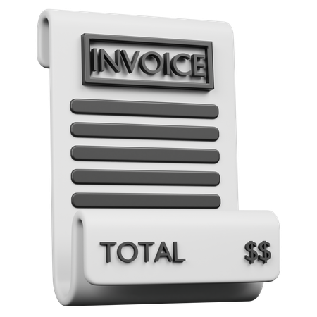 Invoice  3D Icon