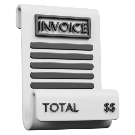 Invoice  3D Icon