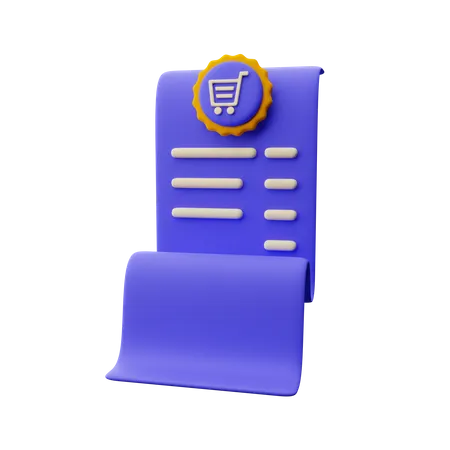 Invoice  3D Icon