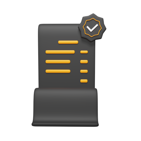 Invoice  3D Icon