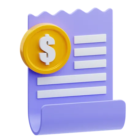 Invoice  3D Icon