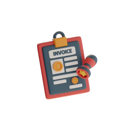 Invoice  3D Icon
