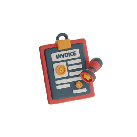 Invoice  3D Icon