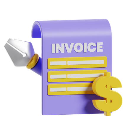 Invoice  3D Icon