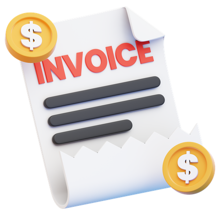 Invoice  3D Icon