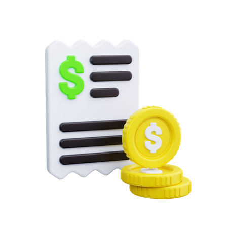 Invoice  3D Icon