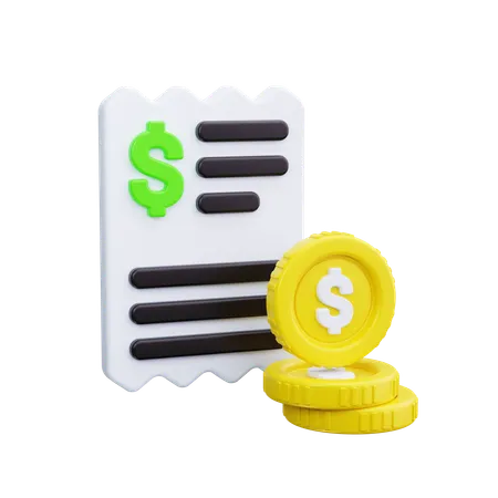 Invoice  3D Icon